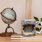 3D Bookshelf Coffee Mug Ceramic Set of 2 or 3
