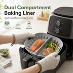 Air Fryer Silicone Liner Divided 3 Pack
