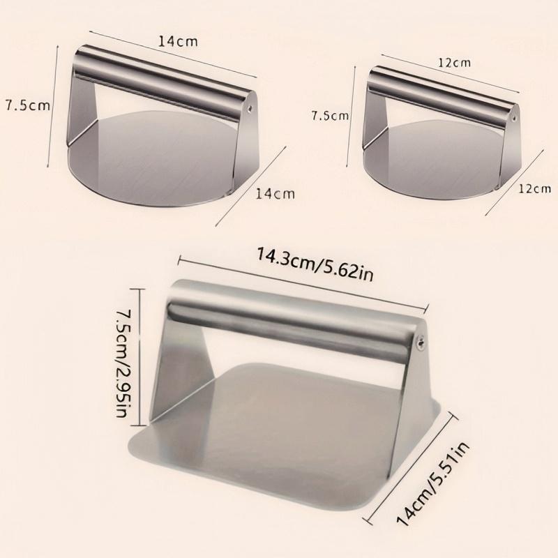 Burger Press Stainless Steel Set of 2