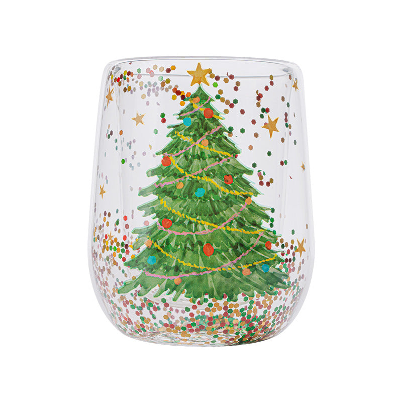 Christmas Tree Glass Tumbler 380 ml