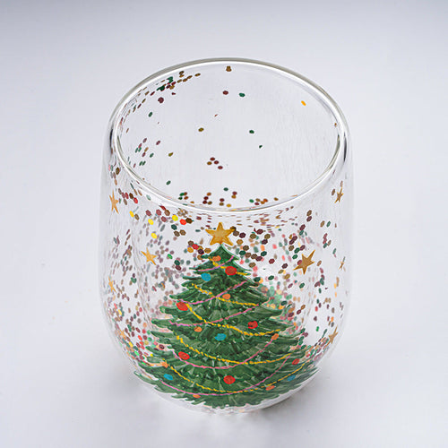 Christmas Tree Glass Tumbler 380 ml