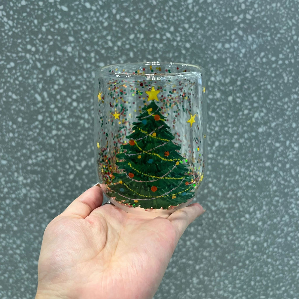 Christmas Tree Glass Tumbler 380 ml