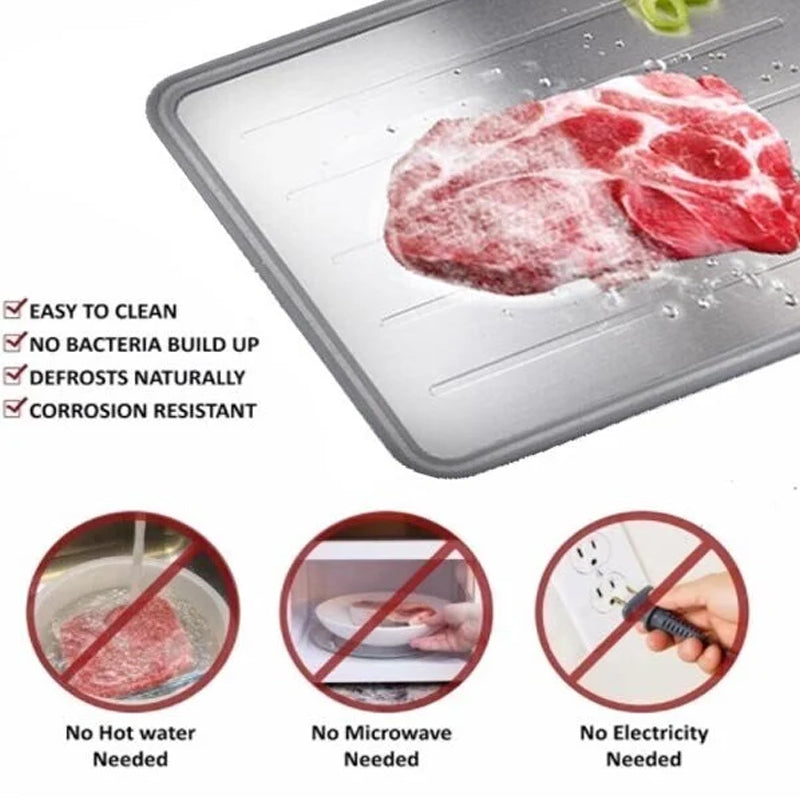 Defrosting Tray Aluminum 14.4 x 9.9 Inch