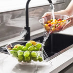 Drain Basket Bowl with Pour Spout 9.2 Inch