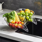 Drain Basket Bowl with Pour Spout 9.2 Inch