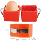 Egg Cracker Cube Set of 6 Orange
