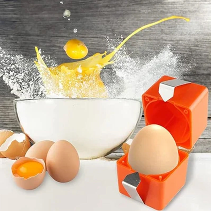 Egg Cracker Cube Set of 6 Orange