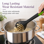 Egg Whisk and Food Tongs 2 in 1 Kitchen Tool 11 Inch