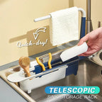 Expandable Sink Caddy with Towel Bar