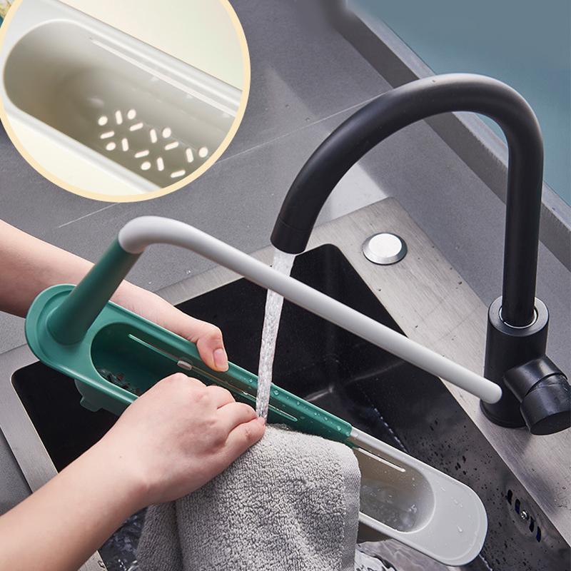 Expandable Sink Caddy with Towel Bar