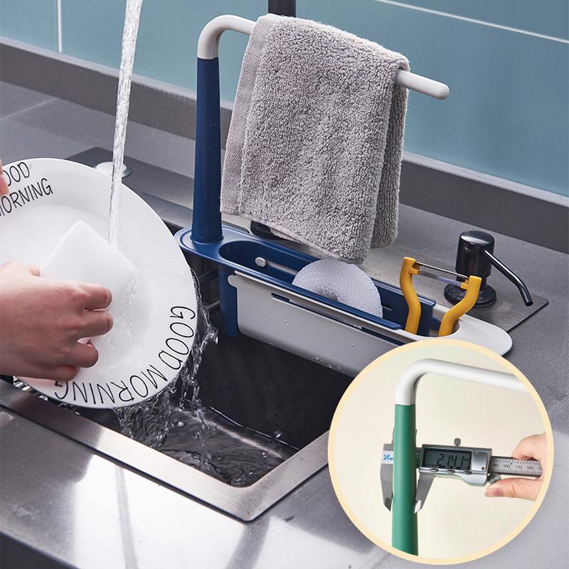 Expandable Sink Caddy with Towel Bar
