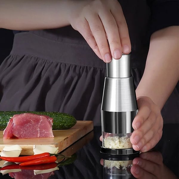 Garlic Chopper Hand Press Stainless Steel