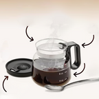 Glass Coffee Mug with Lid 16 oz