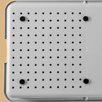 Grater and Drainer Cutting Board Set 6 in 1 Gray White