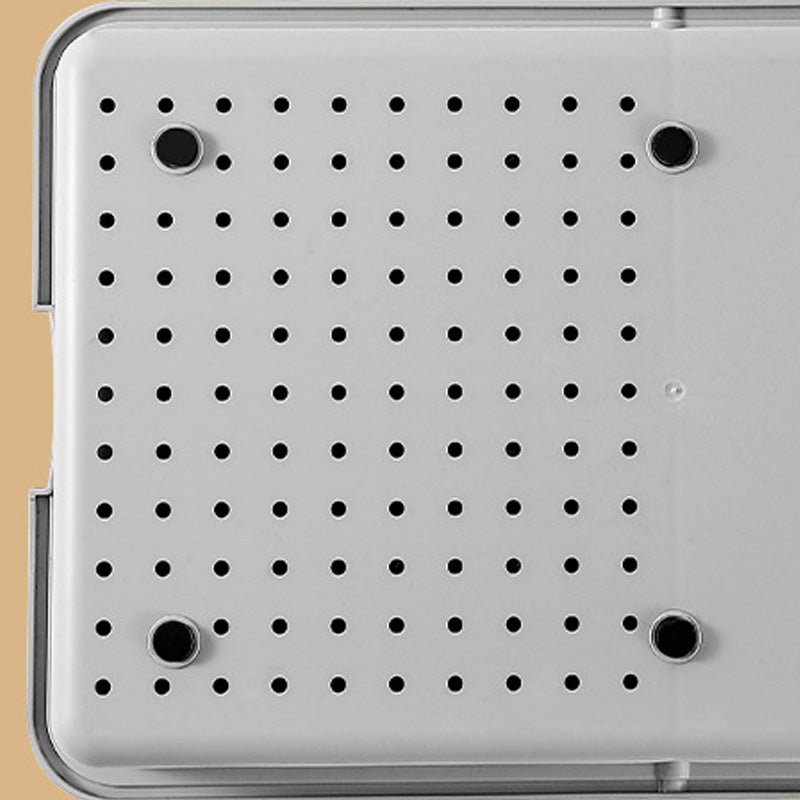 Grater and Drainer Cutting Board Set 6 in 1 Gray White