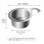 Hanging Sink Strainer Basket Stainless Steel Set of 2
