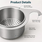 Hanging Sink Strainer Basket Stainless Steel Set of 2