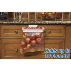 Hanging Trash Bag Holder for Cabinet Doors with Lid