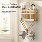 Kitchen Utensil Holder Wall Mount or Countertop with Drip Tray