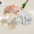 Lotus Placemats Set of 10 15 Inch Round