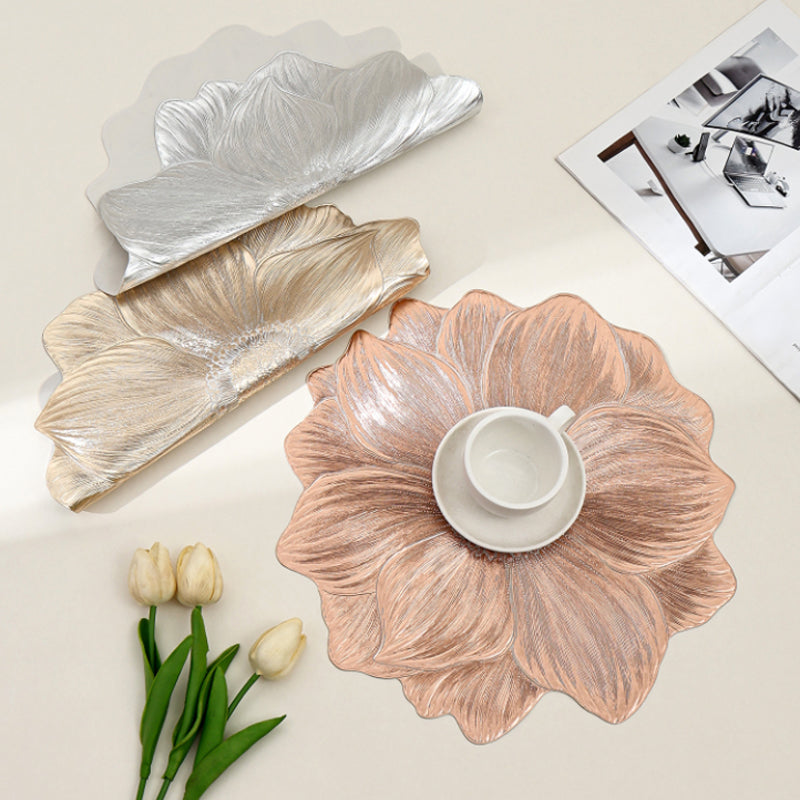 Lotus Placemats Set of 10 15 Inch Round