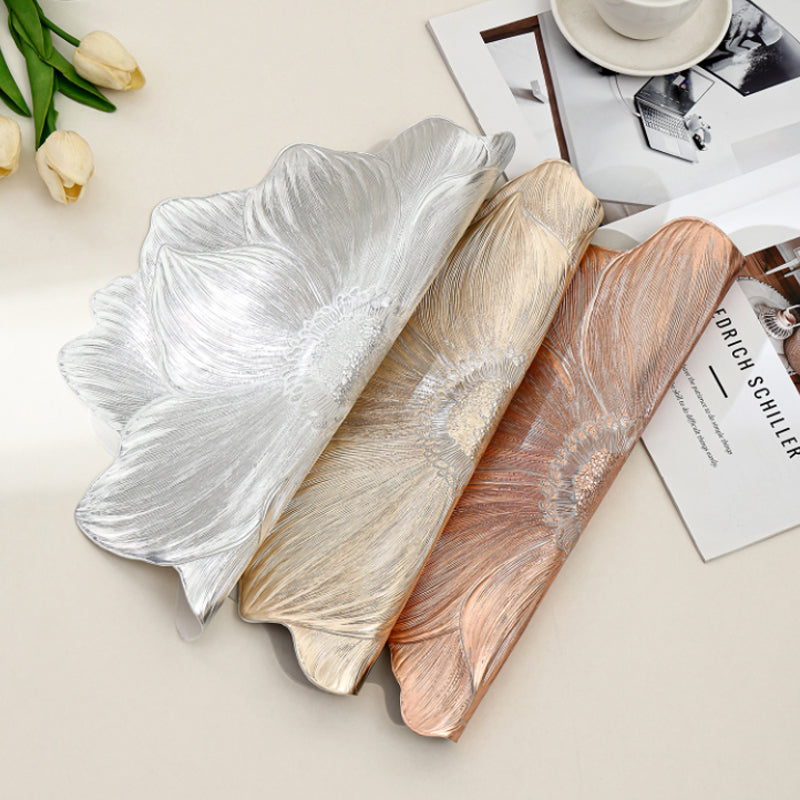 Lotus Placemats Set of 10 15 Inch Round