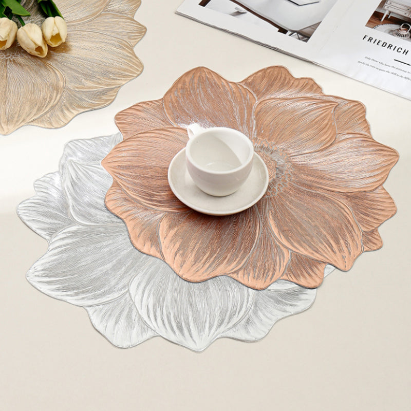 Lotus Placemats Set of 10 15 Inch Round