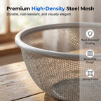 Mesh Fruit Basket with Lid 10.6 Inch