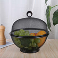 Mesh Fruit Basket with Lid 10.6 Inch