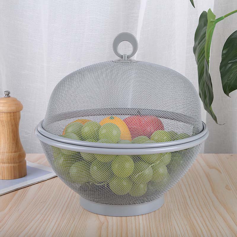 Mesh Fruit Basket with Lid 10.6 Inch