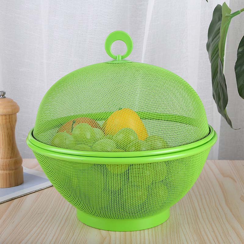 Mesh Fruit Basket with Lid 10.6 Inch