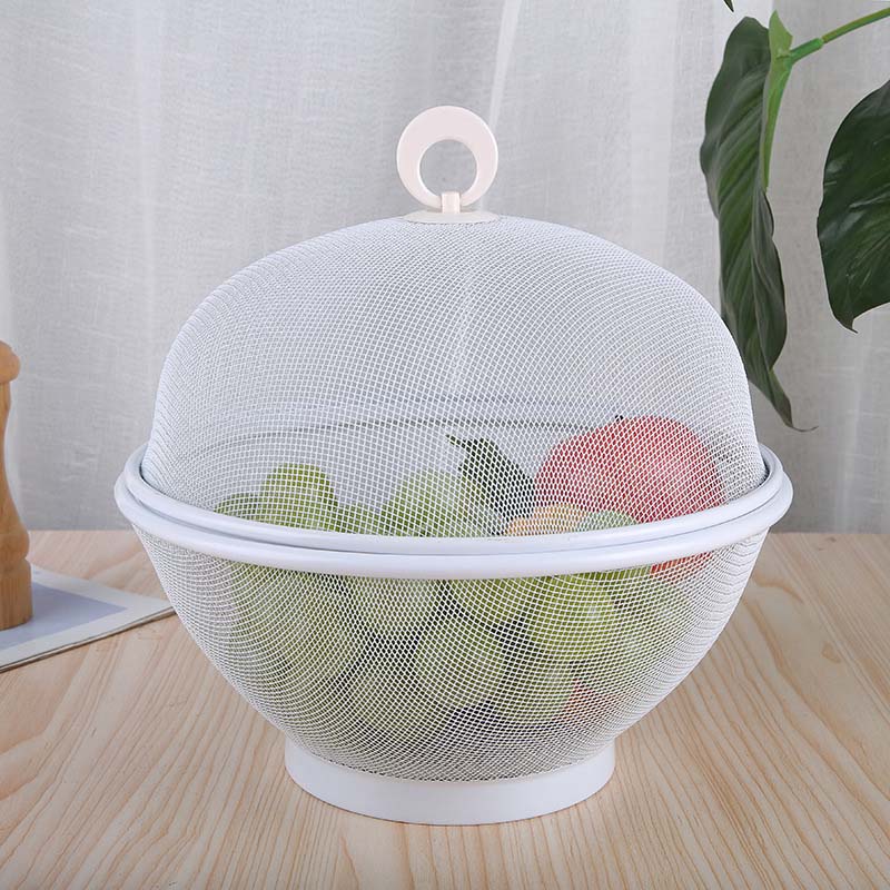Mesh Fruit Basket with Lid 10.6 Inch