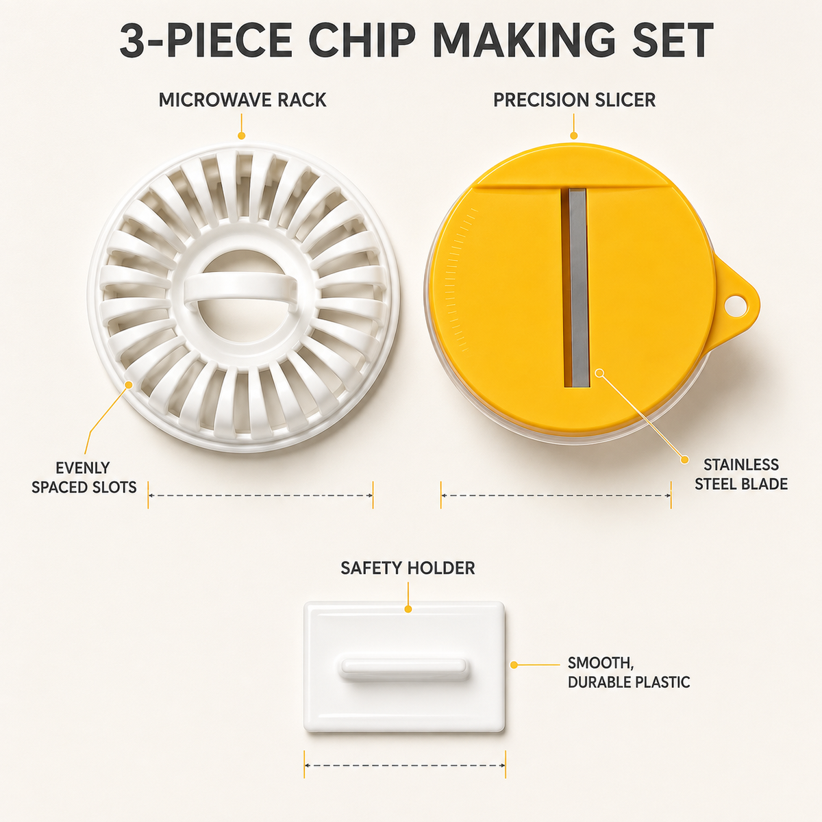 Microwave Potato Chip Maker Set with Slicer