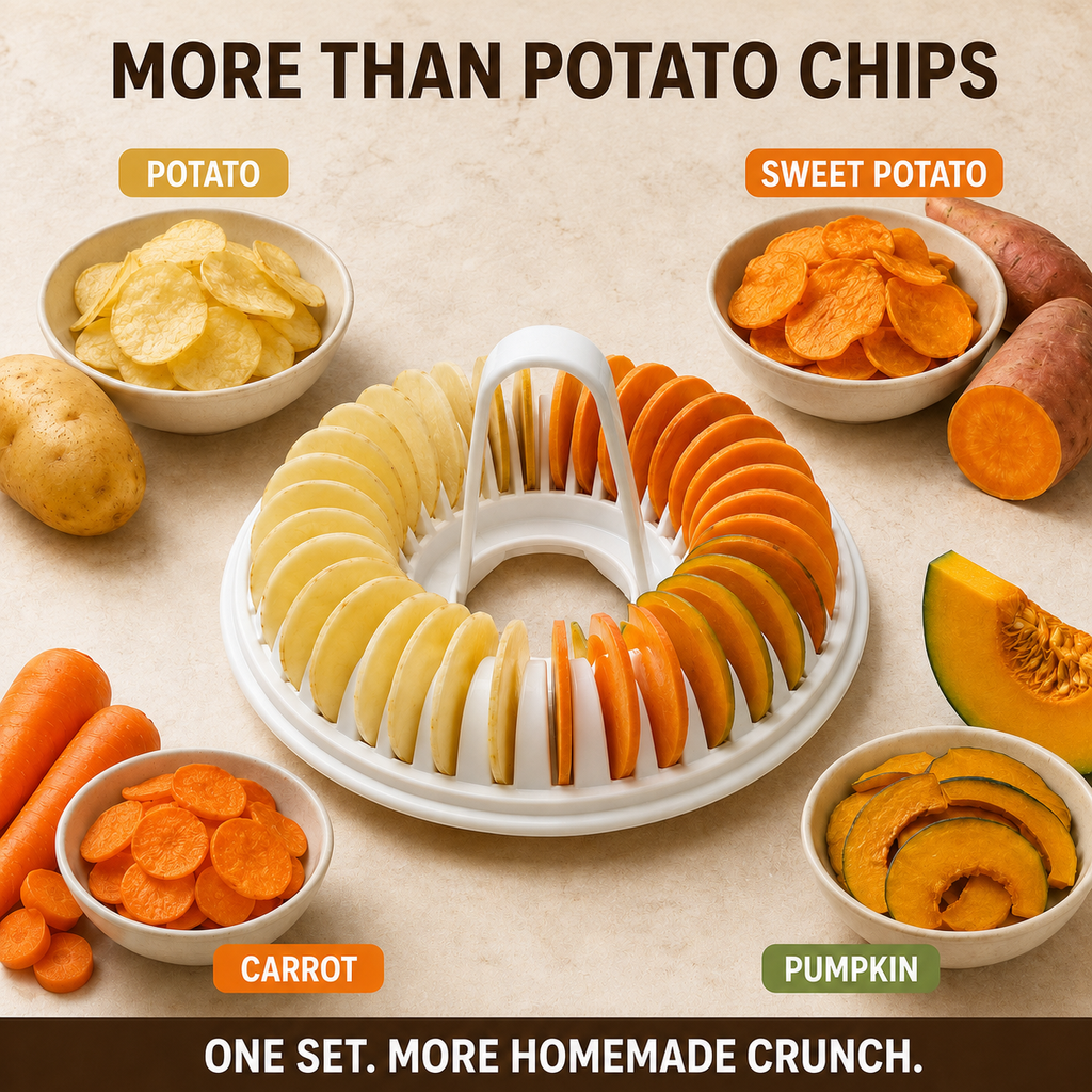 Microwave Potato Chip Maker Set with Slicer