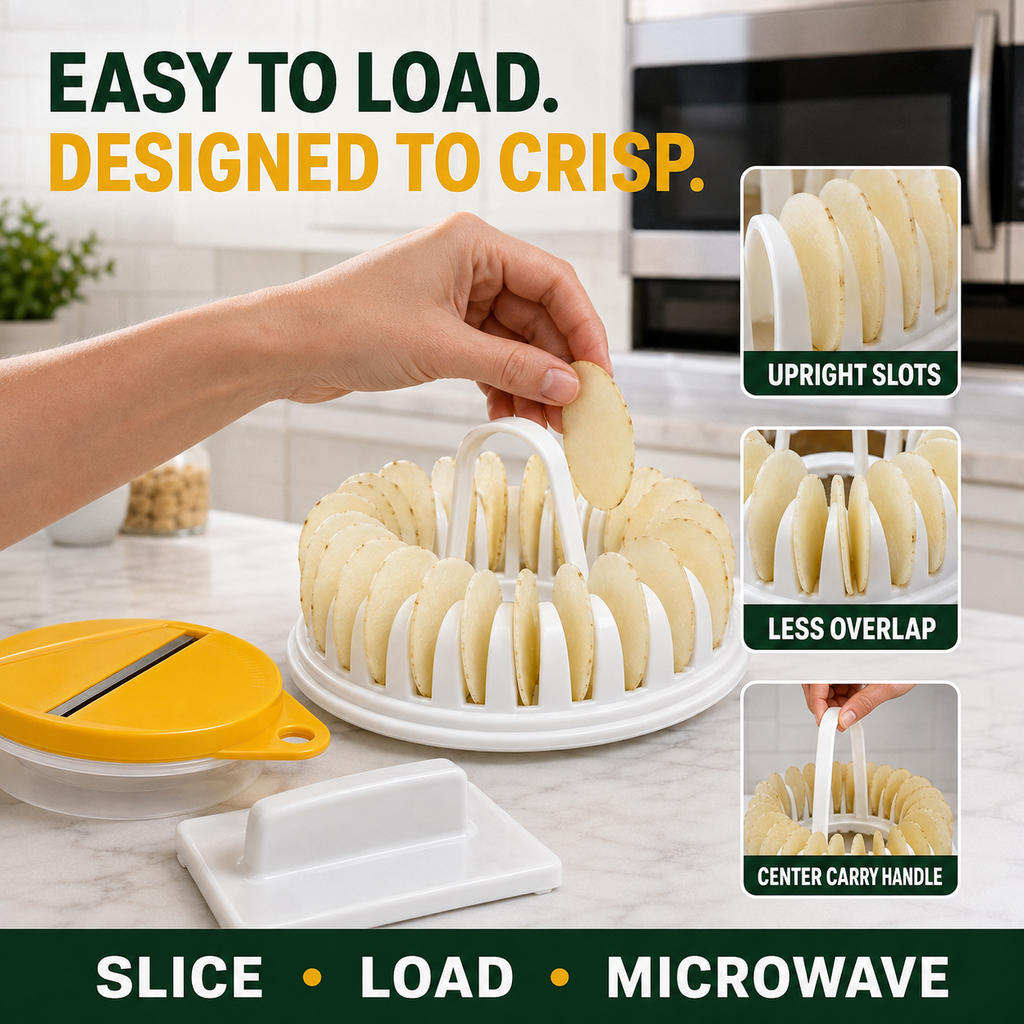 Microwave Potato Chip Maker Set with Slicer