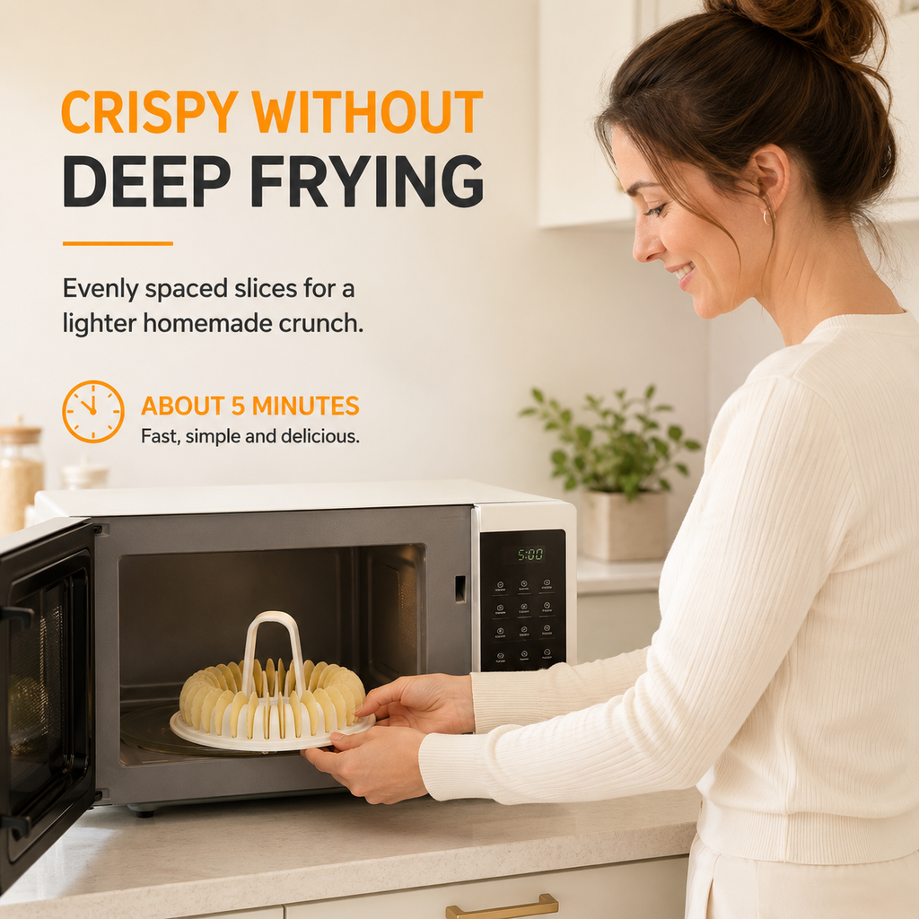 Microwave Potato Chip Maker Set with Slicer
