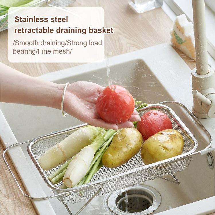 Over the Sink Dish Drying Rack Stainless Steel Mesh