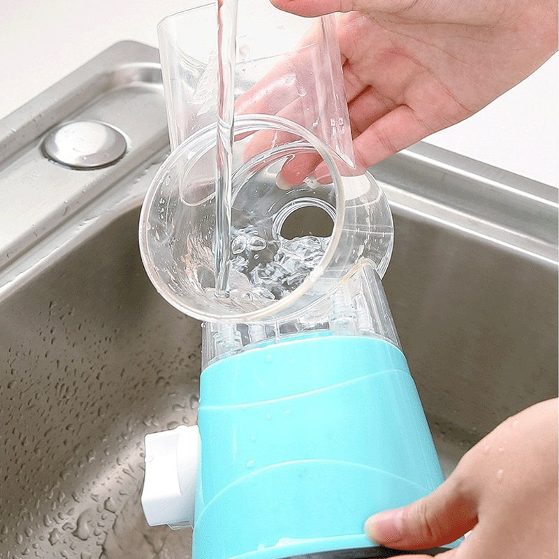 Rotary Cheese Grater with 3 Stainless Steel Drums
