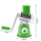 Rotary Cheese Grater with 3 Stainless Steel Drums