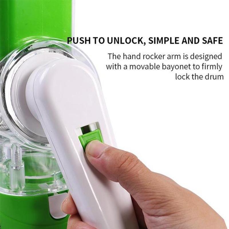 Rotary Cheese Grater with 3 Stainless Steel Drums