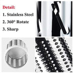 Rotary Cheese Grater with 3 Stainless Steel Drums