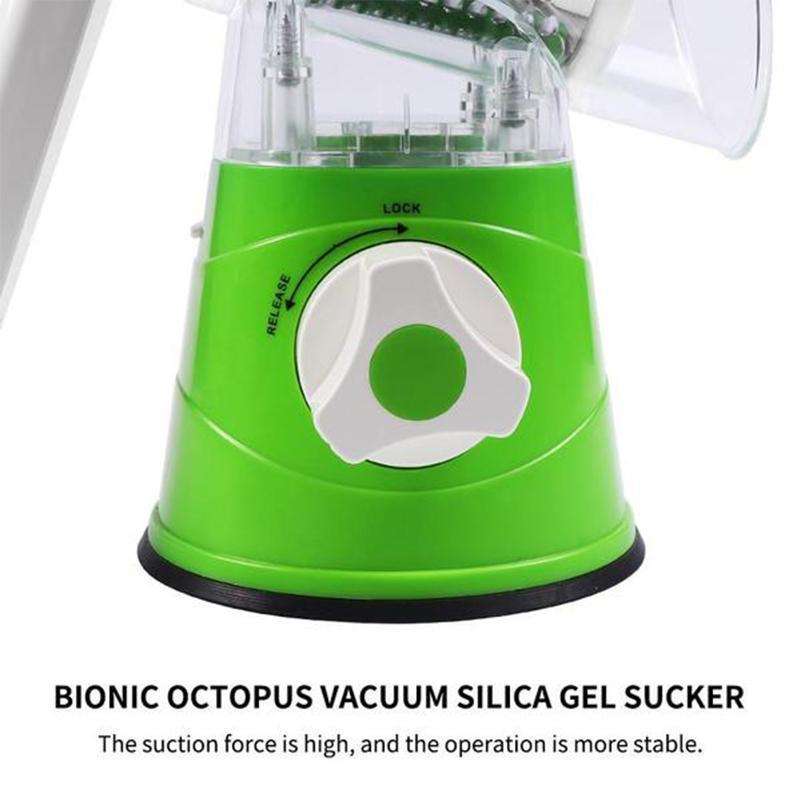 Rotary Cheese Grater with 3 Stainless Steel Drums