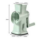 Rotary Vegetable Slicer with Interchangeable Blades