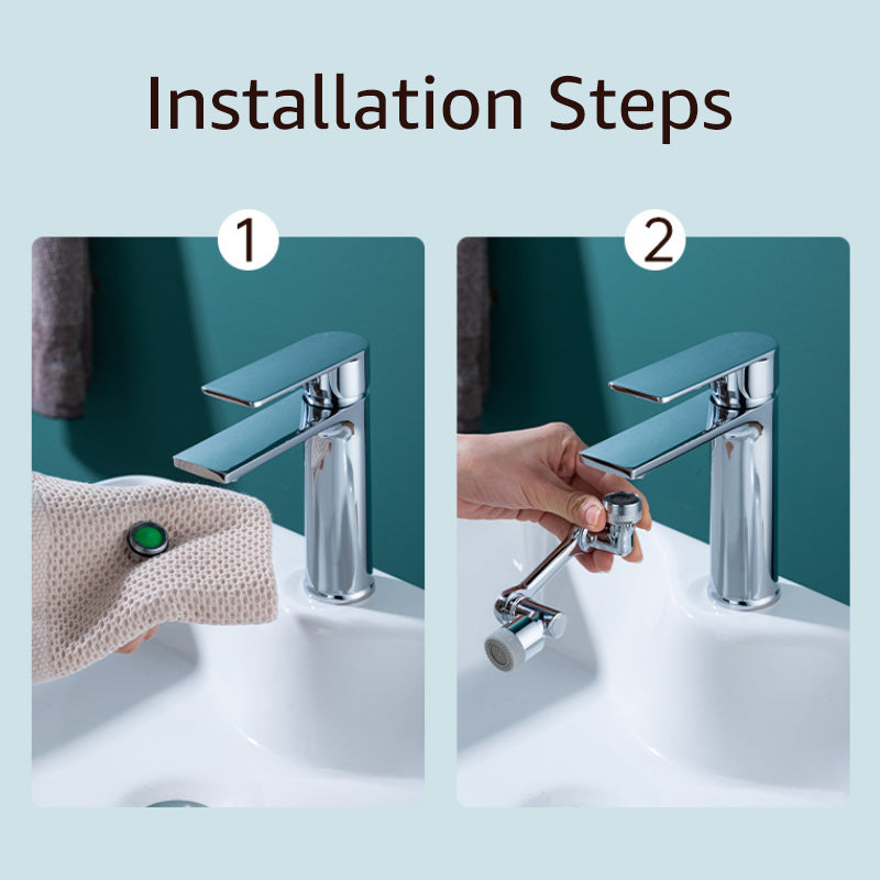 Rotating Faucet Aerator Extender 1080 Degree
