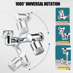 Rotating Faucet Aerator Extender 1080 Degree