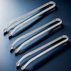 Sausage Turning Tongs Stainless Steel 15 Inch Set of 3