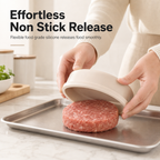 Silicone Meat Portion Containers with Lids Set of 5 Beige