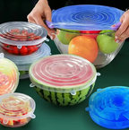 Silicone Stretch Lids Set of 12 for Bowls and Containers