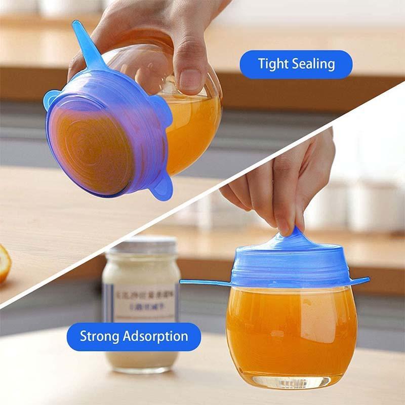 Silicone Stretch Lids Set of 12 for Bowls and Containers