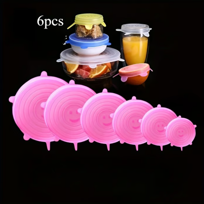 Silicone Stretch Lids Set of 12 for Bowls and Containers
